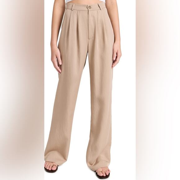 Reformation Pants - Reformation Mason Pant High Rise Tencel Wide Leg Brown Size 4